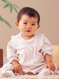 ・無撚糸パイル フード付き兼用ドレス 50〜60cm