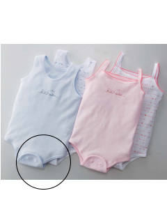 ・ラン型エッフェルニットボディスーツ(2枚組) 70cm