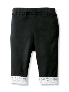 裾レース付ハーフスパッツ 100cm