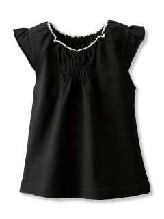 ・無地フリル袖Tシャツ 100cm