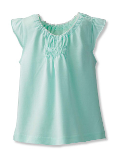 ・無地フリル袖Tシャツ 100cm