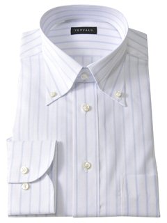 長袖ドレスシャツ(ウスアオ)