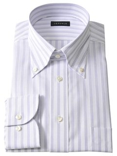 :長袖ドレスシャツ(ウスムラサキ)