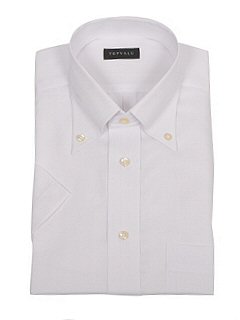 :半袖ドレスシャツ(モノトーン)