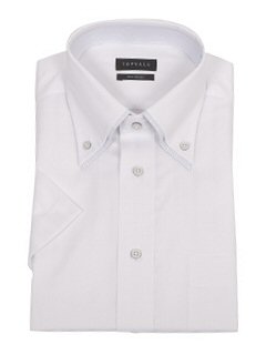 :スリムモデル 半袖ドレスシャツ(モノトーン)