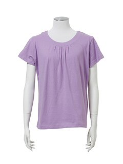 オーガニックコットン混Tシャツ(パープル80)