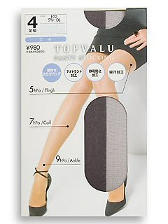 TV丈夫着圧パンスト4足組(グレー01)