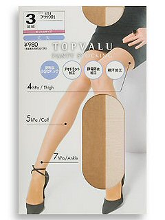 TV丈夫着圧 ゆったりパンスト3足組(ブラウン01)