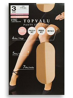 TVなめらか着圧 ゆったりパンスト3足組(ブラウン01)