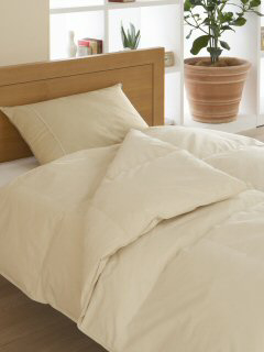 :羽毛合掛けふとん ベージュ