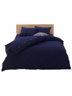 ・敷き布団カバー ダークブルー