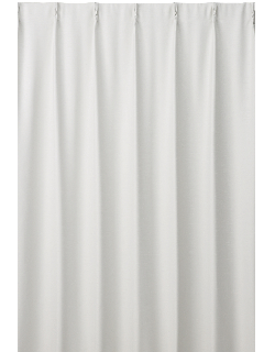 :厚地カーテン 無地シャンタン ナチュラル 2枚組