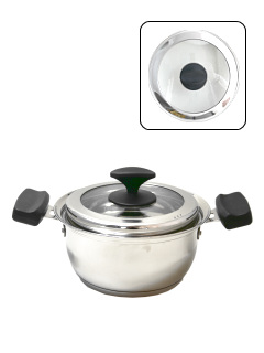 ・ステンレス両手鍋18cm