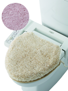 便座フタカバー ペールピンク