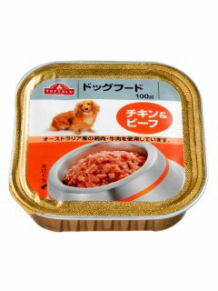 ドッグフードトレー チキン&ビーフ 100g