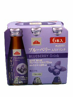 ブルーベリー入りドリンク 100ml×6本