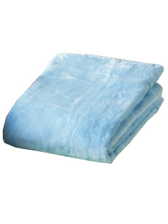 ・軽量毛布 無地 ブルー