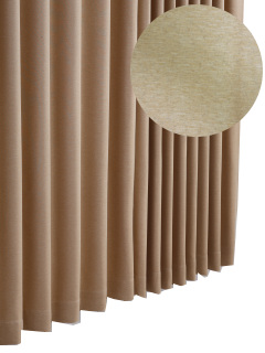 :ワイド幅遮光厚地カーテン BAW ベージュ 1枚入り