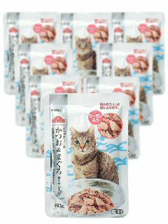 キャットフードパウチ かつお&まぐろサーモン入り