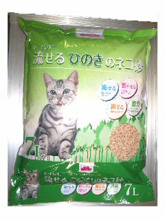 流せるひのきのネコ砂