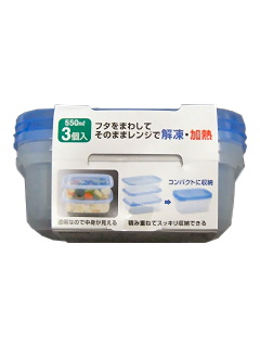 ・TV ラップのいらないレンジ対応容器 角型L