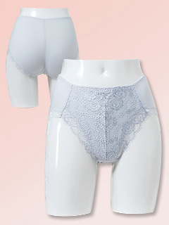 お腹サポートレギュラーショーツ (サックス)