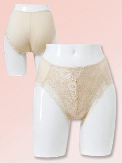 お腹サポートレギュラーショーツ (ベージュ)