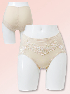 お尻サポートレギュラーショーツ (ベージュ)