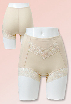 お尻サポート1分丈ショーツ (ベージュ)