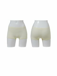 成形ショーツ ボーダー柄 (ウスキイロ)