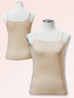 Silk&Cotton キャミソール (ベージュ)