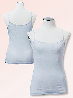 Silk&Cotton キャミソール (サックス)