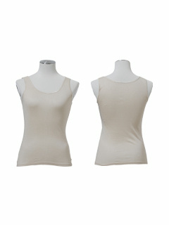 Silk&Cotton タンクトップ (ベージュ)