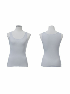 Silk&Cotton タンクトップ (サックス)