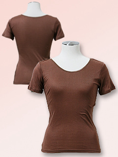 Silk&Cotton 3分袖スリーマー (モカ)