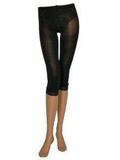 クーリッシュファクト 6分丈裾レースレギンス(ブラック)