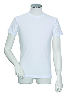 クーリッシュファクトタック半袖丸首シャツ(シロ)