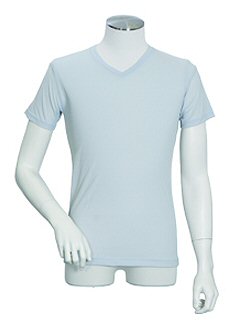 クーリッシュファクトタック半袖V首シャツ(グレー18)