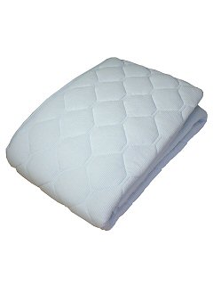 敷パッド 中空ニットパイル ブルー