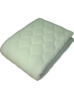 敷パッド 中空ニットパイル グリーン