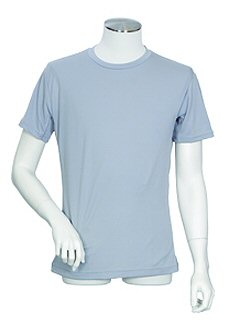 クーリッシュ【接触冷感】半袖丸首シャツ(グレー18)