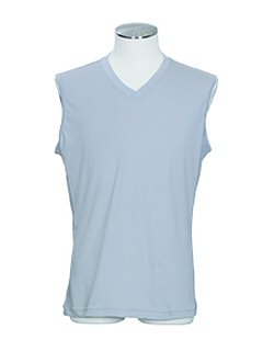 クーリッシュ【接触冷感】V首スリーブレス(グレー18)