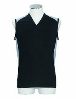 クーリッシュ【ストレッチ】V首スリーブレス(クロ11)