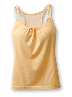 カップ付グレコタンクトップ (杢イエロー)