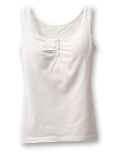 カップ付タンクトップ (ボタン使い) (オフ)