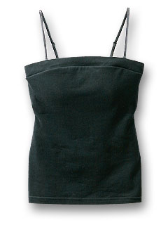 カップ付ベアトップ (ブラック)