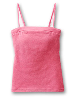 カップ付ベアトップ (杢ピンク)