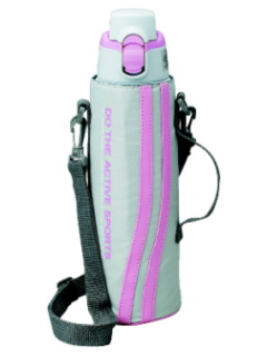 TV ポーチ付ダイレクトボトル グレー/ピンク