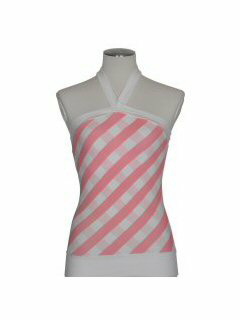 カップ付ホルダーネックチェック柄(ピンク)