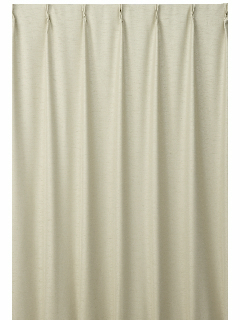 :厚地カーテン 無地シャンタン サンドベージュ 2枚組